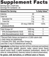 Ultimate omega -d3 1280 mg - 120 gel kapsul