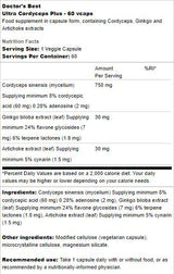 Ultra cordyceps plus | Z Artichoke & Ginkgo Biloba - 60 kapsul