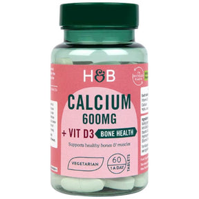 Calcium 600 mg + Vitamin D - 60 Tablets - Nutra Best Europe