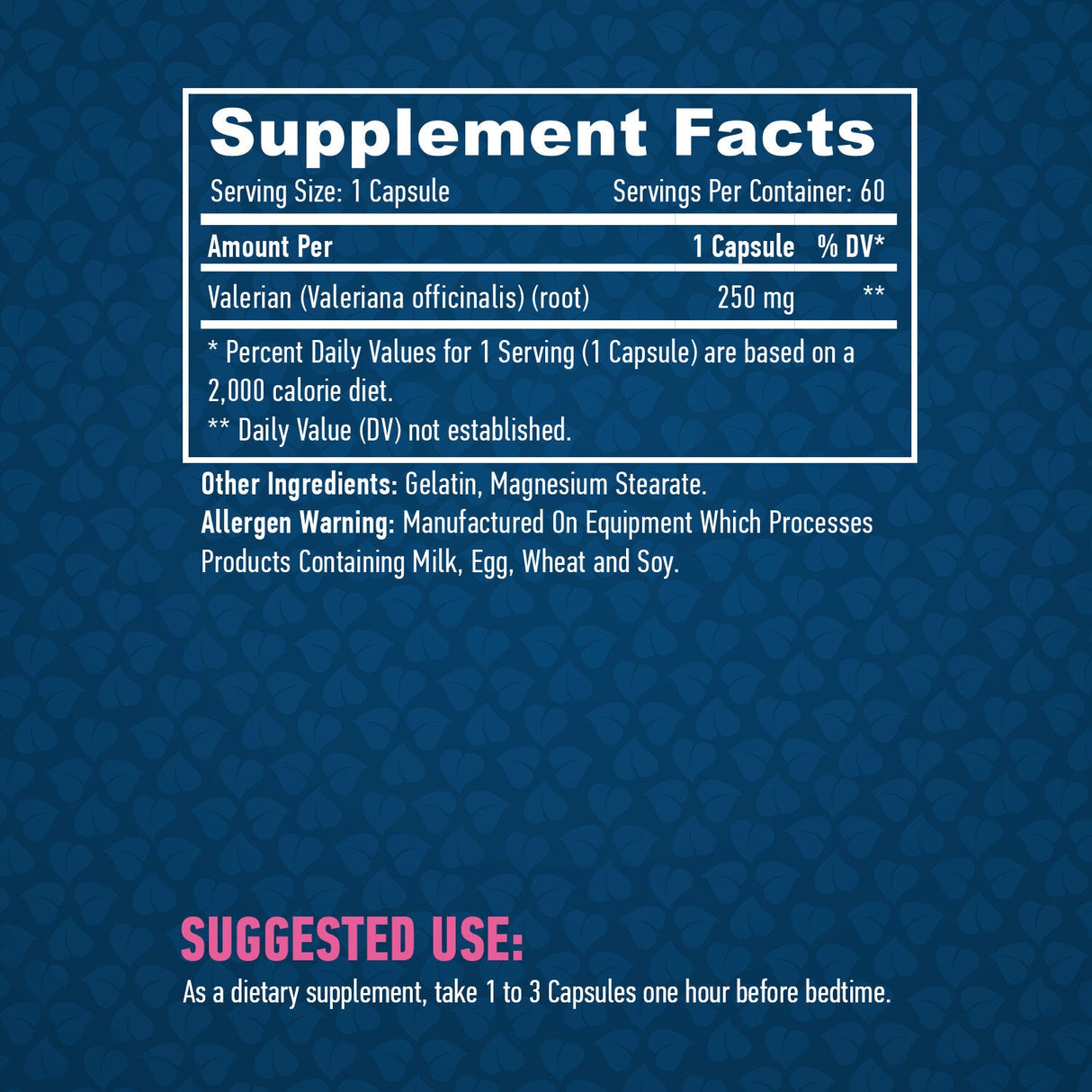 Valerian 250mg. / 60 kape.
