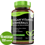 Veganski esencialni multivitamin /120 kapsul, 120 dni/ <tc>Nutravita</tc>