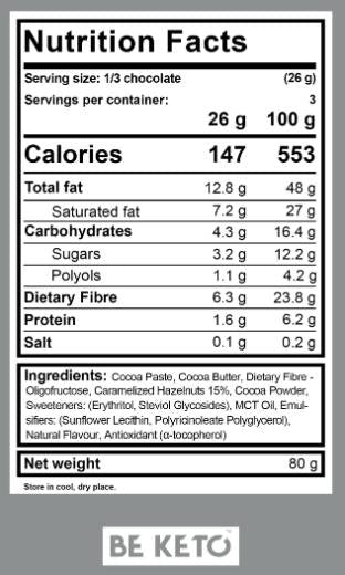 Veganska keto čokolada | 70% kakava - 80 gramov