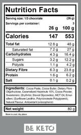 Veganska keto čokolada | 70% kakava - 80 gramov