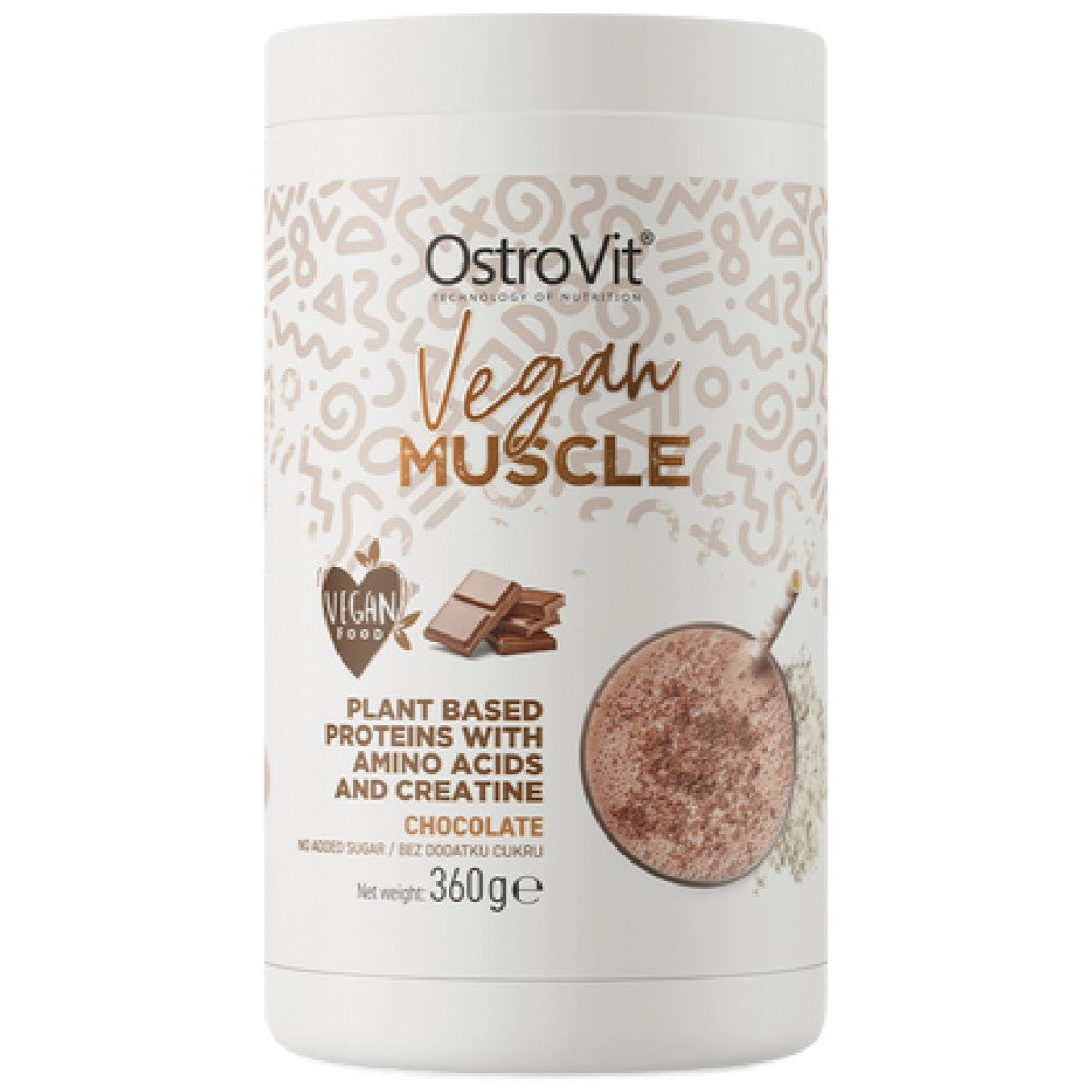 Veganska mišica | s kreatinom, BCAA in Ginseng 360 gramov