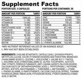 Veganska podpora za vitamina | Multivitamini in minerali za vegane 90 kapsul