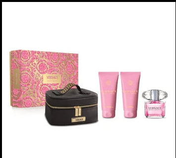 <tc>VERSACE</tc> Bright Crystal Eau De Toilette Spray 90 ml božični set 4 kosi