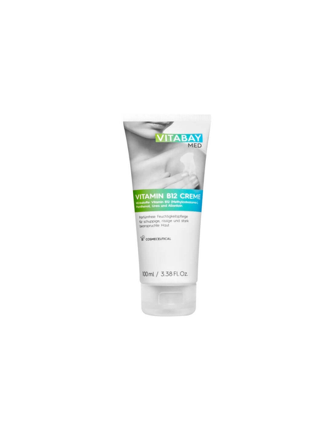 Krema / smetana vitamina B12 z vitaminom B12 (metilkobalamin), pantenol, sečnino in Allantoin, 100 ml