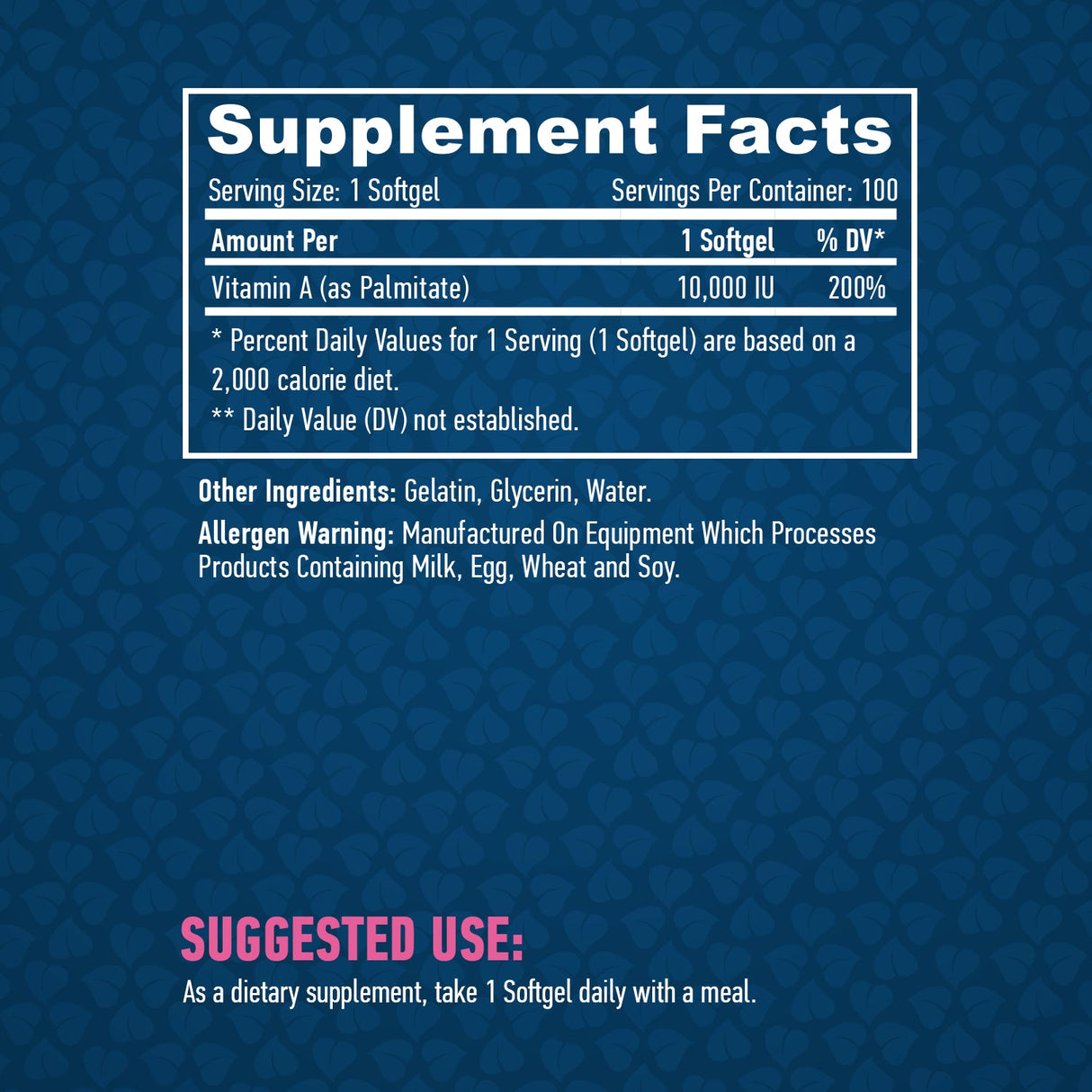Vitamin A 10.000 iu / 100 softgelov