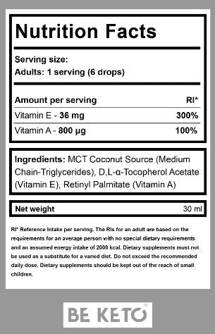 Vitamin A+E v kapljicah - 30 ml