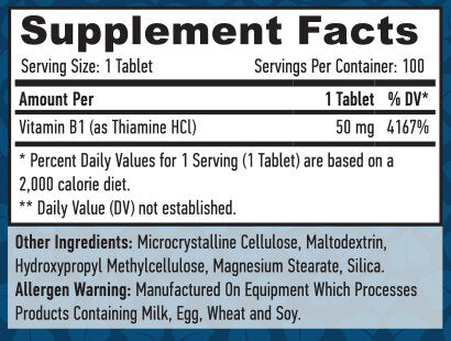 Vitamin B-1 / tiamin / 50mg. / 100 zavihkov.