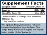 Vitamin B-1 / tiamin / 50mg. / 100 zavihkov.