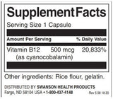 Vitamin B -12 500 mcg - 250 kapsul