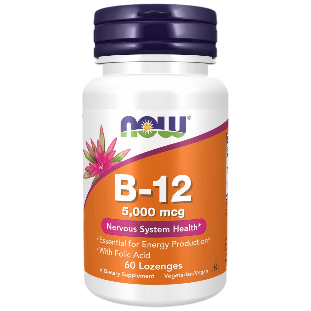 Vitamin B -12 5000 mcg s folno kislino - 60 podjezičnih tablet