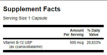 Vitamin B-12 500mcg. / 30 kape - 0