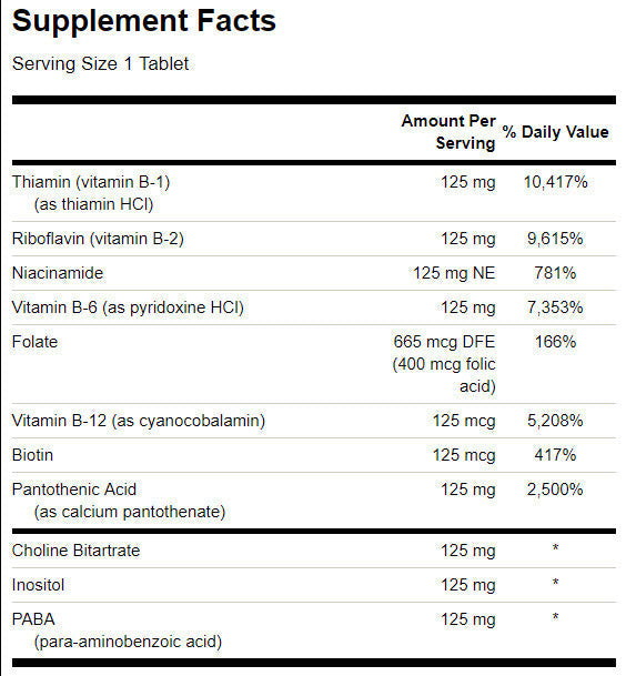 Vitamin B-125 kompleks / 100 jezičkov. - 0