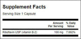 Vitamin B -2 / riboflavin 100 mg - 100 kapsul