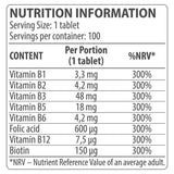 Kompleks vitamina B - 100 tablet