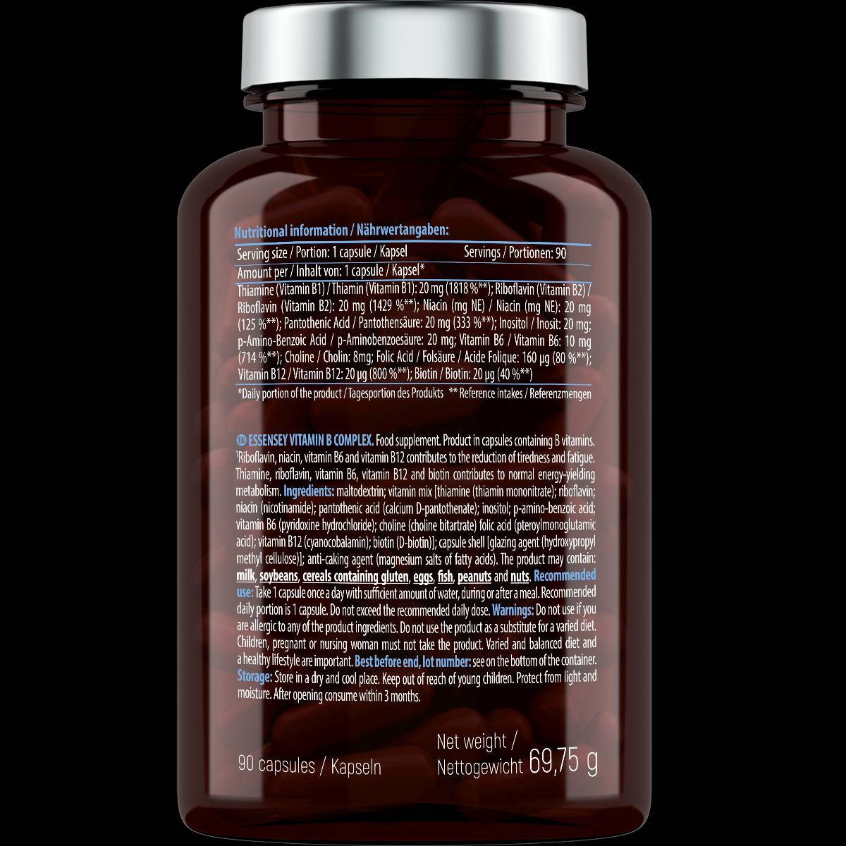 Kompleks vitamina B - 90 kapsul