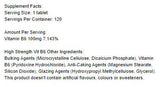 Vitamin B6 / piridoksin 100 mg - 120 tablet