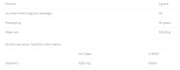 Vitamin C 1000 mg - 90 kapsul