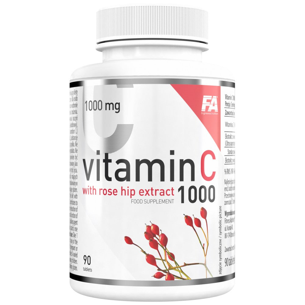 Vitamin C 1000 / z boki z vrtnicami in grenko pomarančo - 90 tablet