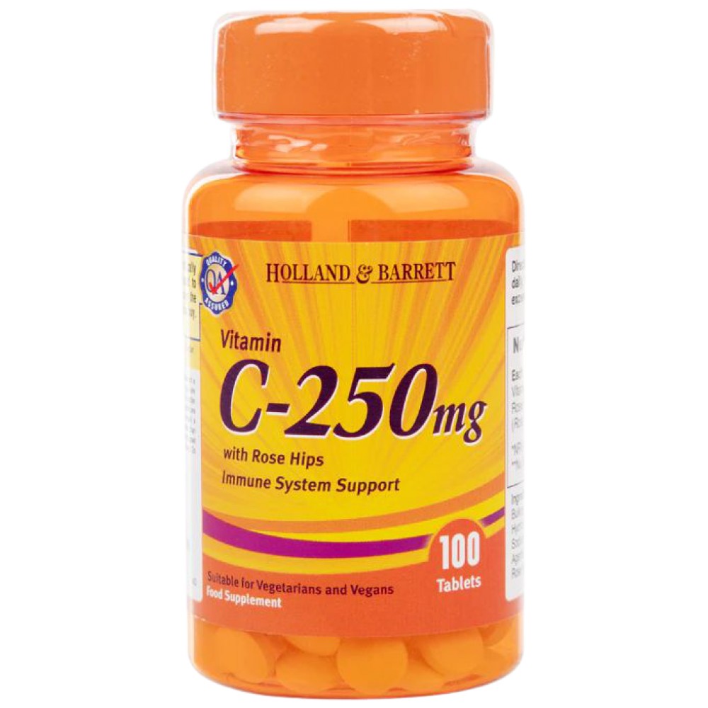 Vitamin C 250 mg | z boki z vrtnicami - 100 tablet