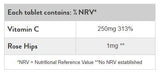 Vitamin C 250 mg | z boki z vrtnicami - 100 tablet