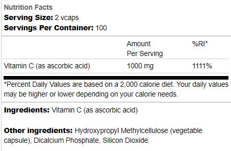 Kapsule vitamina C - 200 kapsul