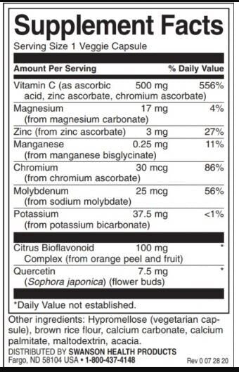 Kompleks vitamina C z bioflavonoidi - 60 kapsul