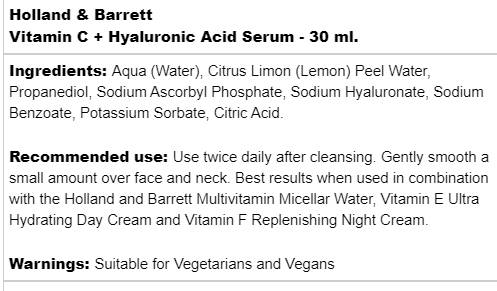 Vitamin C + serum hialuronske kisline - 30 ml