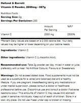 Vitamin C v prahu - 567 gramov