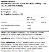 Vitamin C časovno sprostitev 1000 mg | Z boki z vrtnicami - 120 tablet