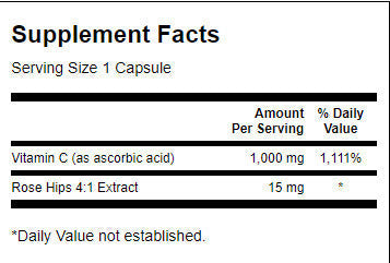 Vitamin C z vrtnimi boki 1000 mg - 90 kapsul