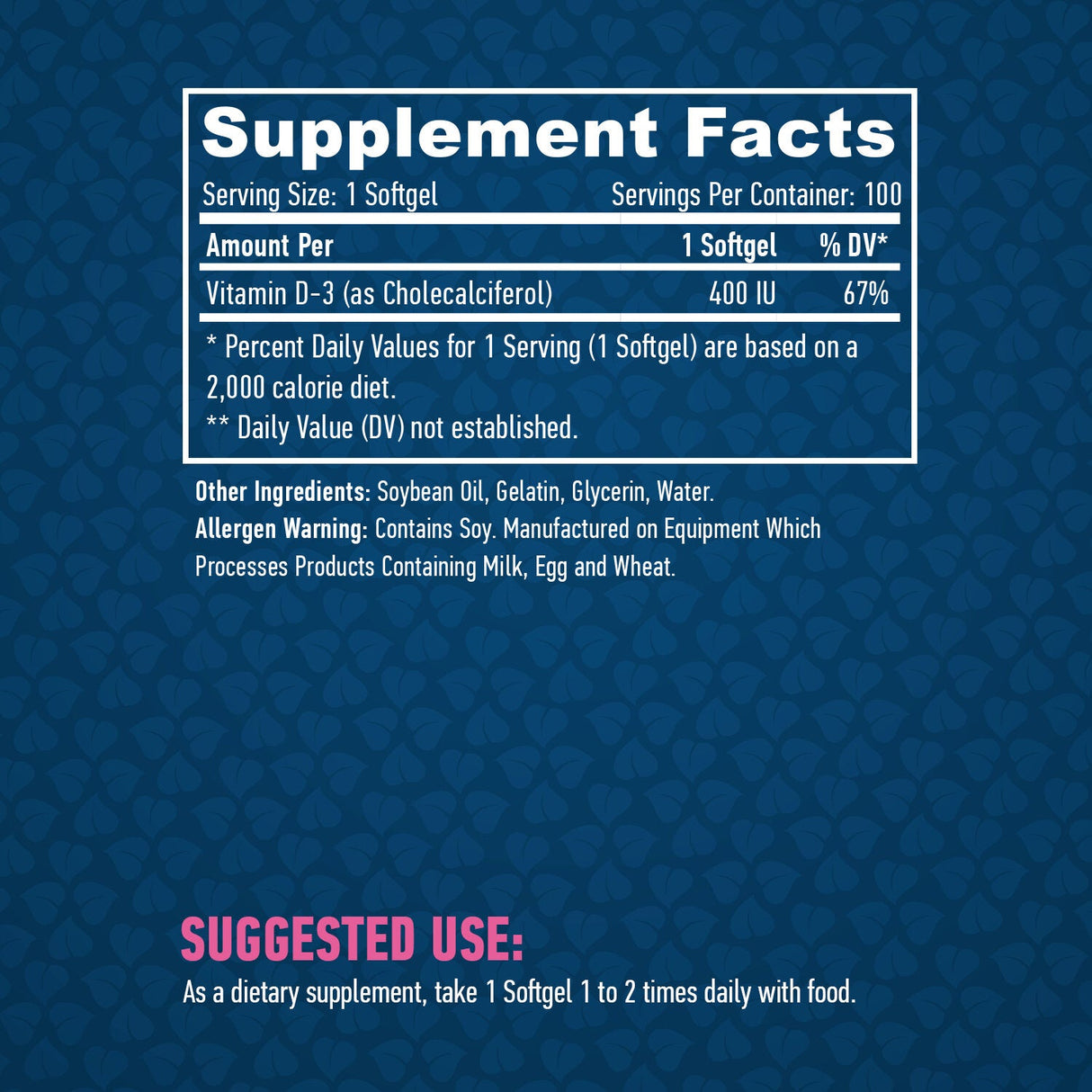 Vitamin D-3 /400 iu / 100 softgelov