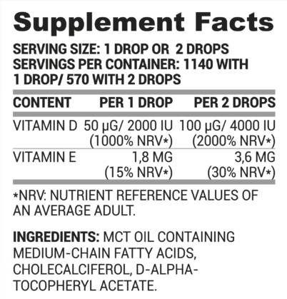 Vitamin D + E pade 30 ml