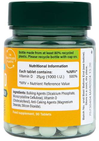 Vitamin D3 400 iu - 90 tablet