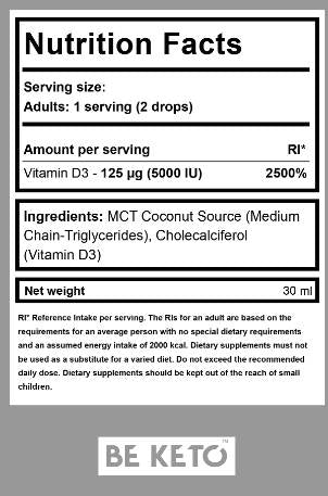 Vitamin D3 v kapljicah - 30 ml