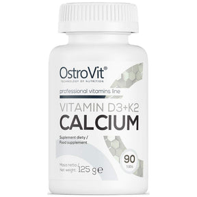 Vitamin D3 2000 + K2 100 mcg + Calcium 90 Tablets - Nutra Best Europe