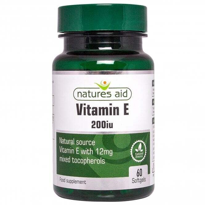 Vitamin E (vitamin E) 200iu 60 kapsule Naturesaid