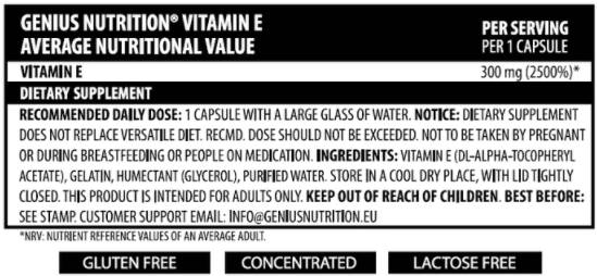 Vitamin E - 60 kapsul