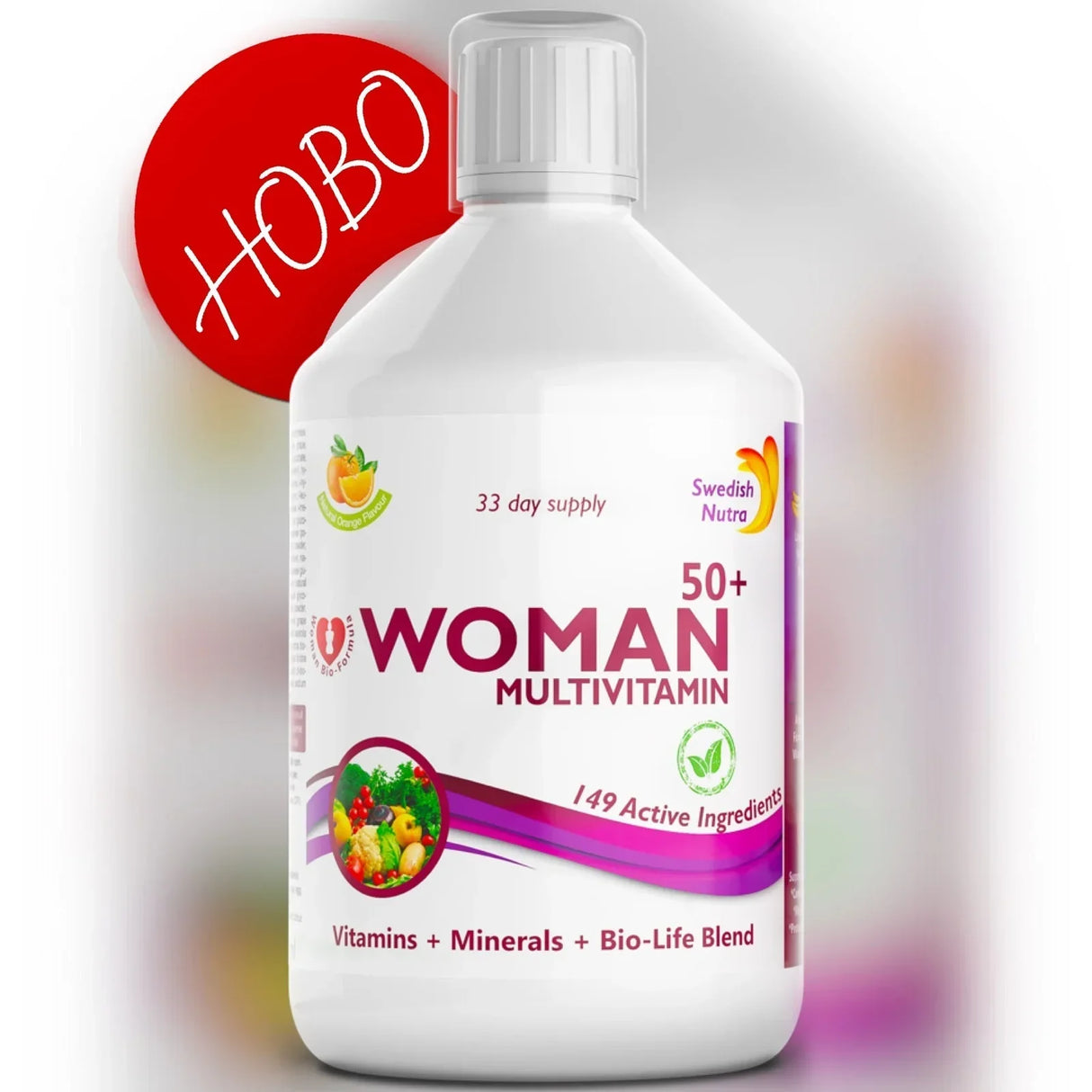 Ženske 50+ multivitaminov za ženske s kolagenom 1497 mg - 149 aktivnih sestavin /500 ml /