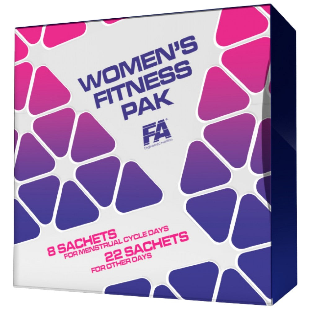 Ženska fitnes pak | Popolna multivitaminska formula za dneve menstruacije - 22 + 8 paketov