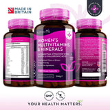 Ženske multivitamine z biotinom in hialuronsko kislino 180 veganskih tablet