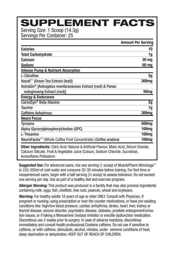 Razbitine pred vadbo 362 gramov