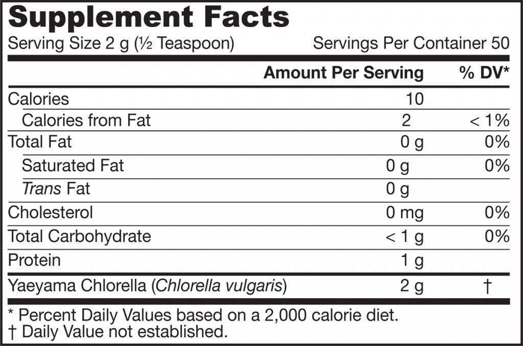 Yaeyama Chlorella v prahu 100 gramov