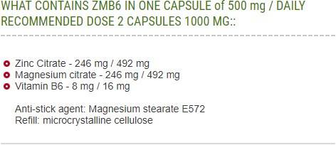 ZMB6 500 mg - 60 kapsul