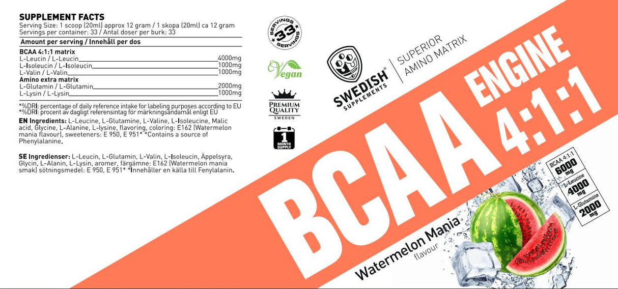 BCAA motor 4: 1: 1 - 400 gramov