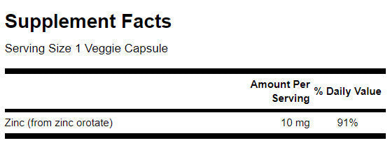 Cink orotat 10 mg - 60 kapsul