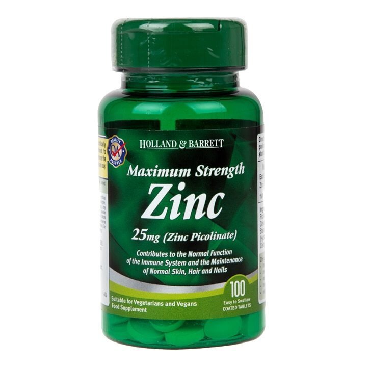 Cink picolinate 25 mg / največja trdnost / 100 zavihkov - 0