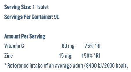Cinkova vitalnost | 15 mg cinka bisglicinata - 90 kapsul